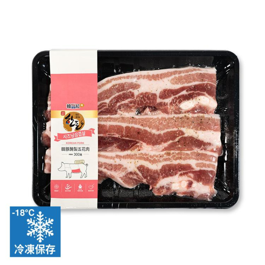 韓豚醃製五花肉/300g